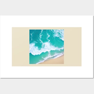 Copy of Copy of Hyperrealistic blue ocean waves Posters and Art